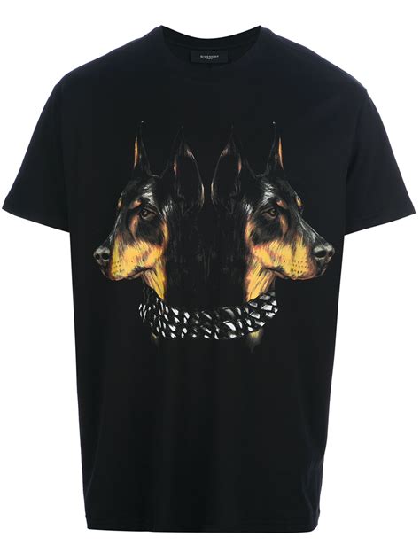 givenchy dogs tshirt|black givenchy shirt.